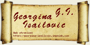 Georgina Isailović vizit kartica